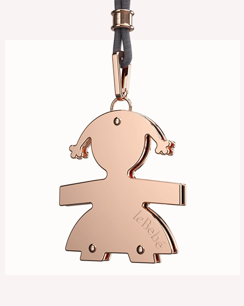 le bebe ciondoli classici femmina oro rosa lbb 041