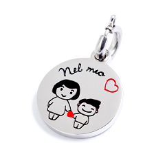 ciondolo marlu nel mio cuore mamma figlio 15ch044