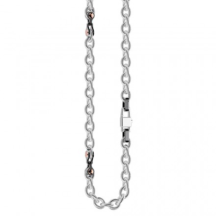 collana zancan uomo in acciaio