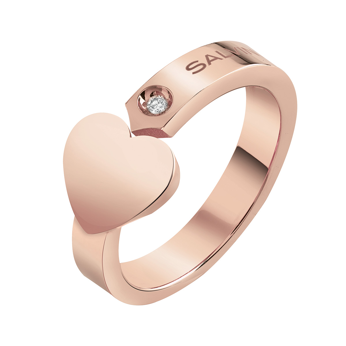 anello salvini i segni cuore oro rosa