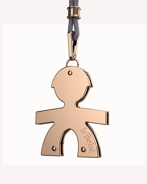 le bebe ciondoli classici maschio oro rosa lbb 040
