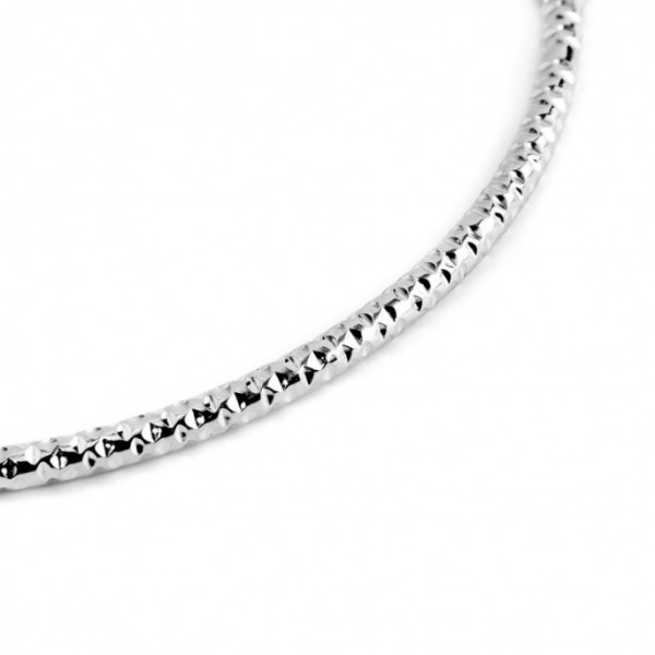 marlu mono orecchino cerchio acciaio martellato diametro 4,2cm