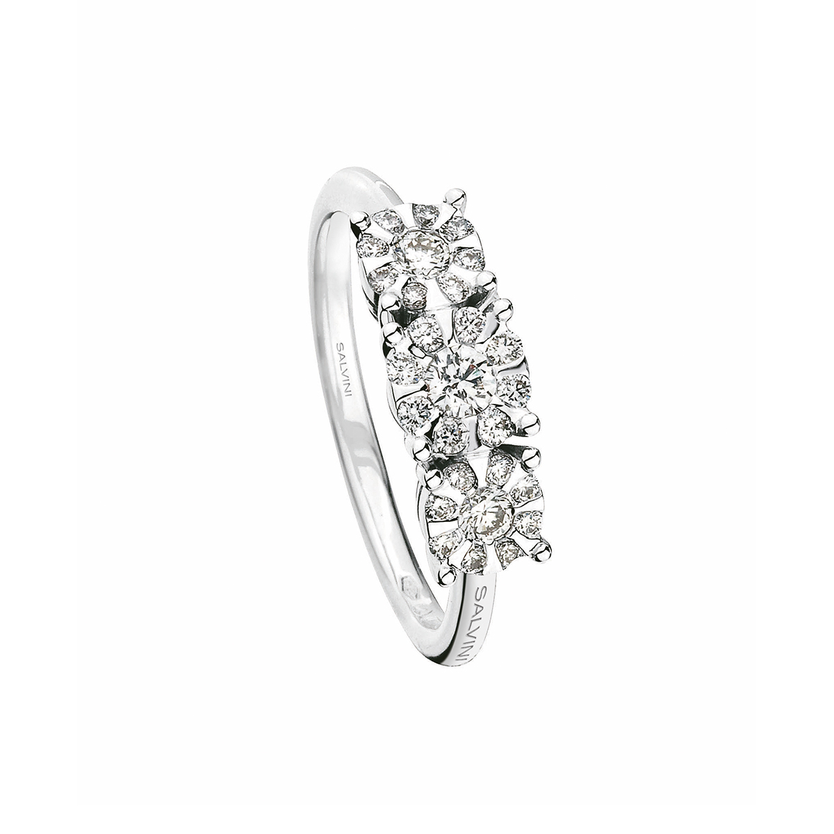 salvini daphne - anello in oro bianco con diamanti