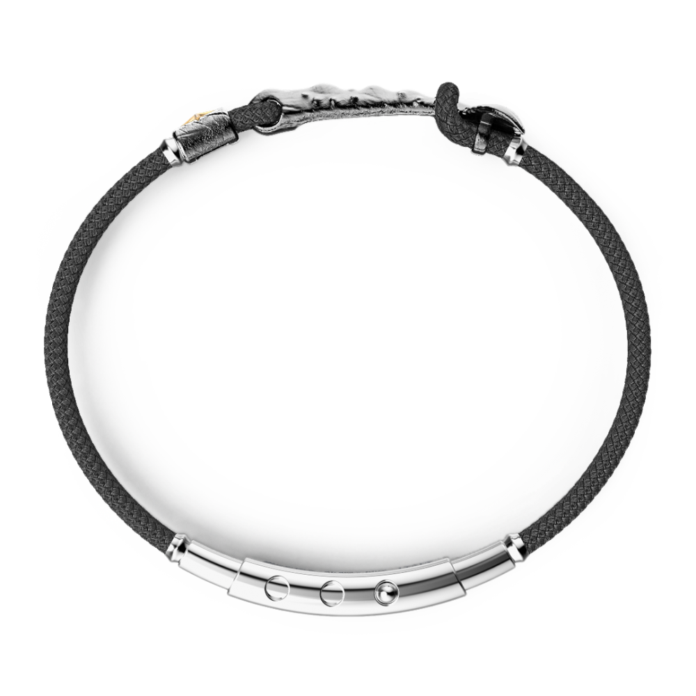 bracciale zancan in argento brunito con coda di sirena