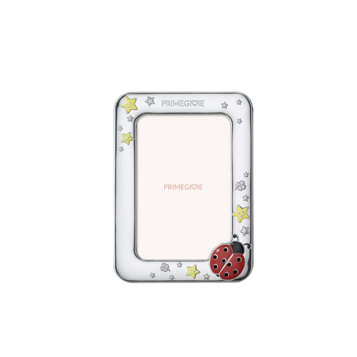 le bebe - fortuna cornice argento coccinella