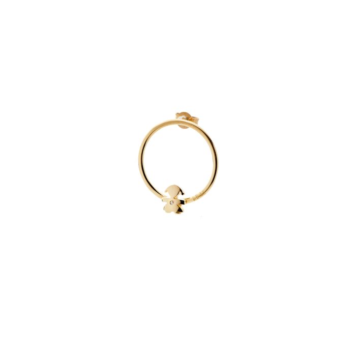 le bebe - les petits mono orecchino bimba oro giallo e diamante