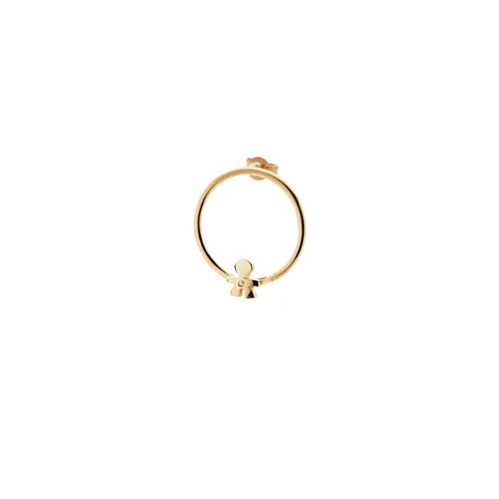 le bebe - les petits mono orecchino bimbo oro giallo e diamante