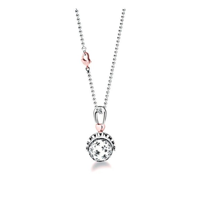 le bebe - i sonaglini ciondolo suonamore argento placcato oro rosa con diamantino