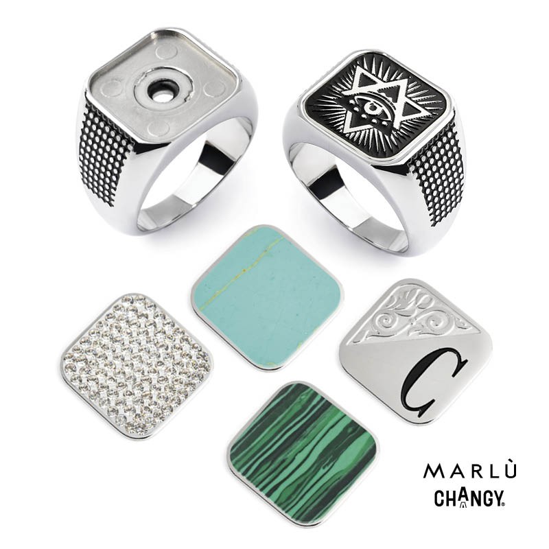 marlu - anello quadrato changy