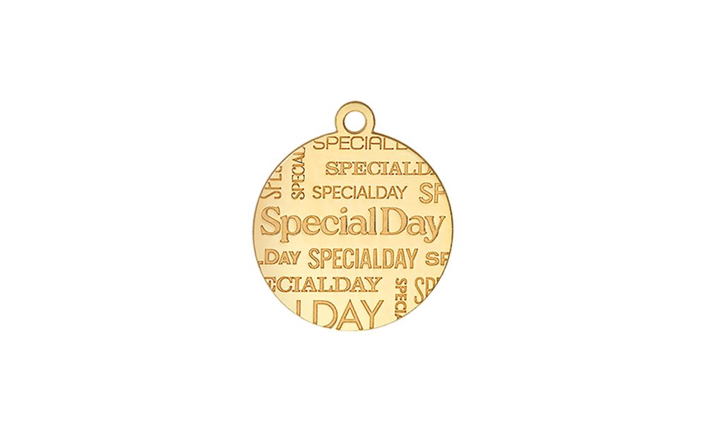 cerchio special day piccolo in oro 22k h 14mm