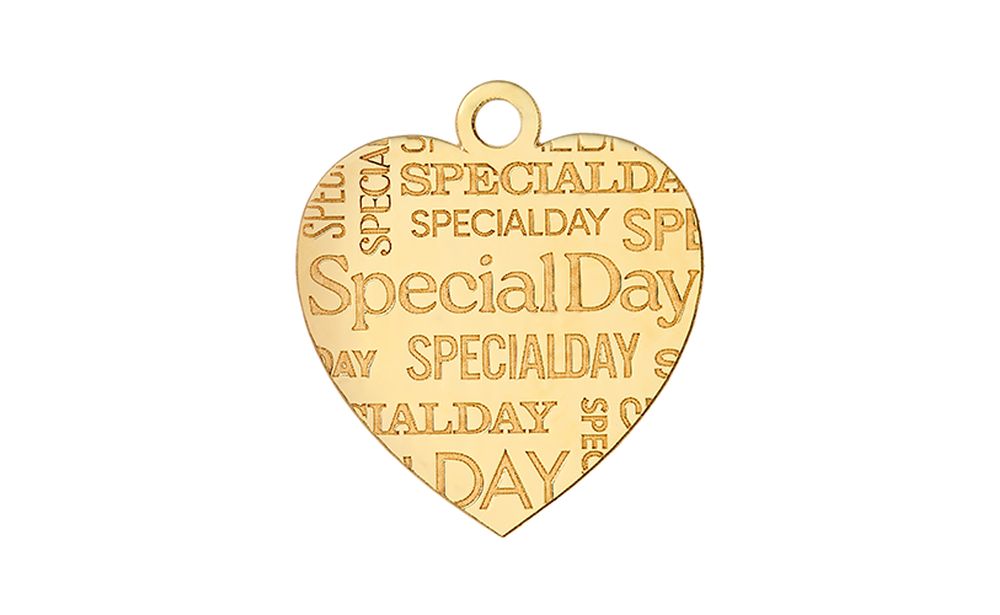 cuore special day grande in oro 22k h 19mm
