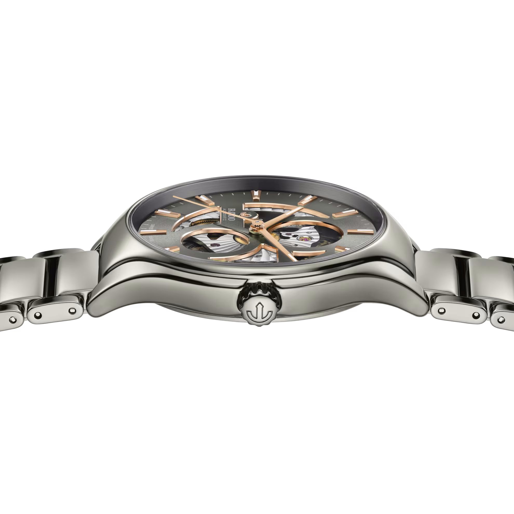 rado true round automatic open heart