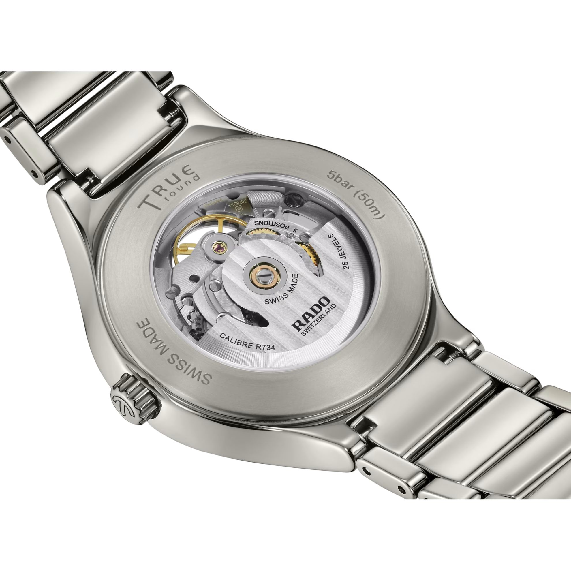 rado true round automatic open heart