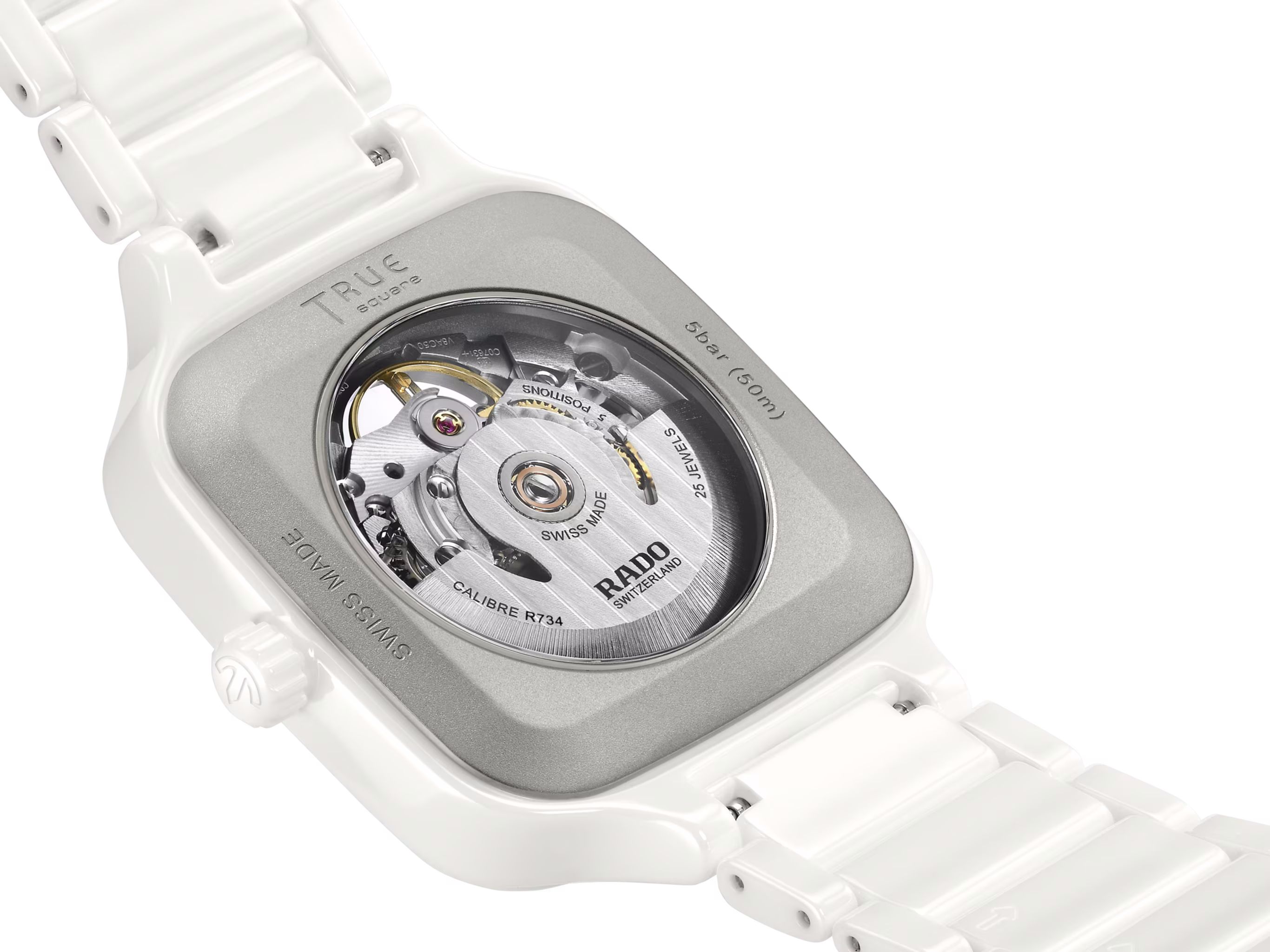 rado true square automatic open heart