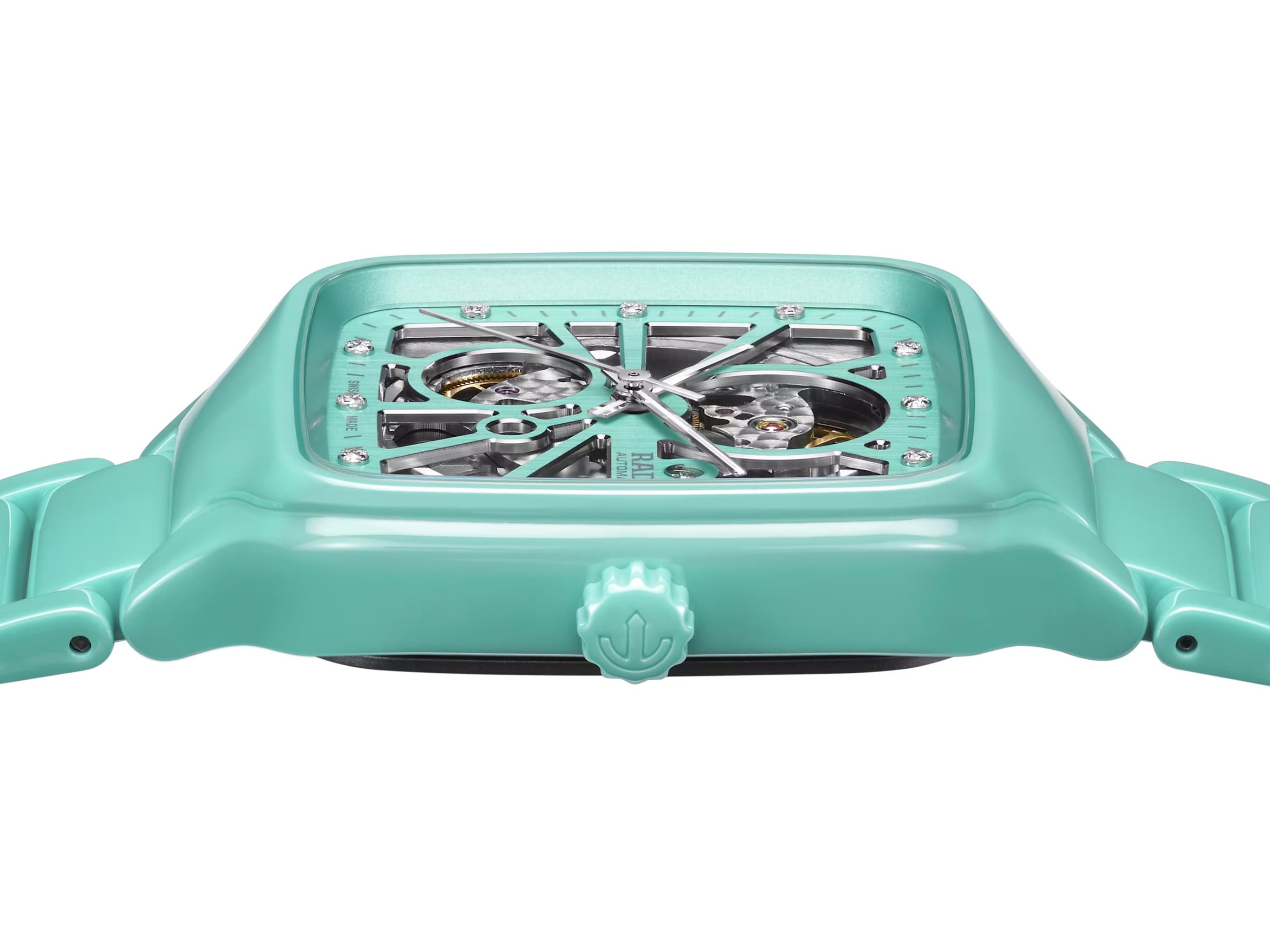 rado true square automatic open heart