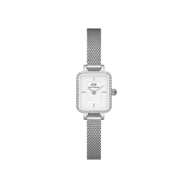 daniel wellington - quadro mini lumine bezel silver