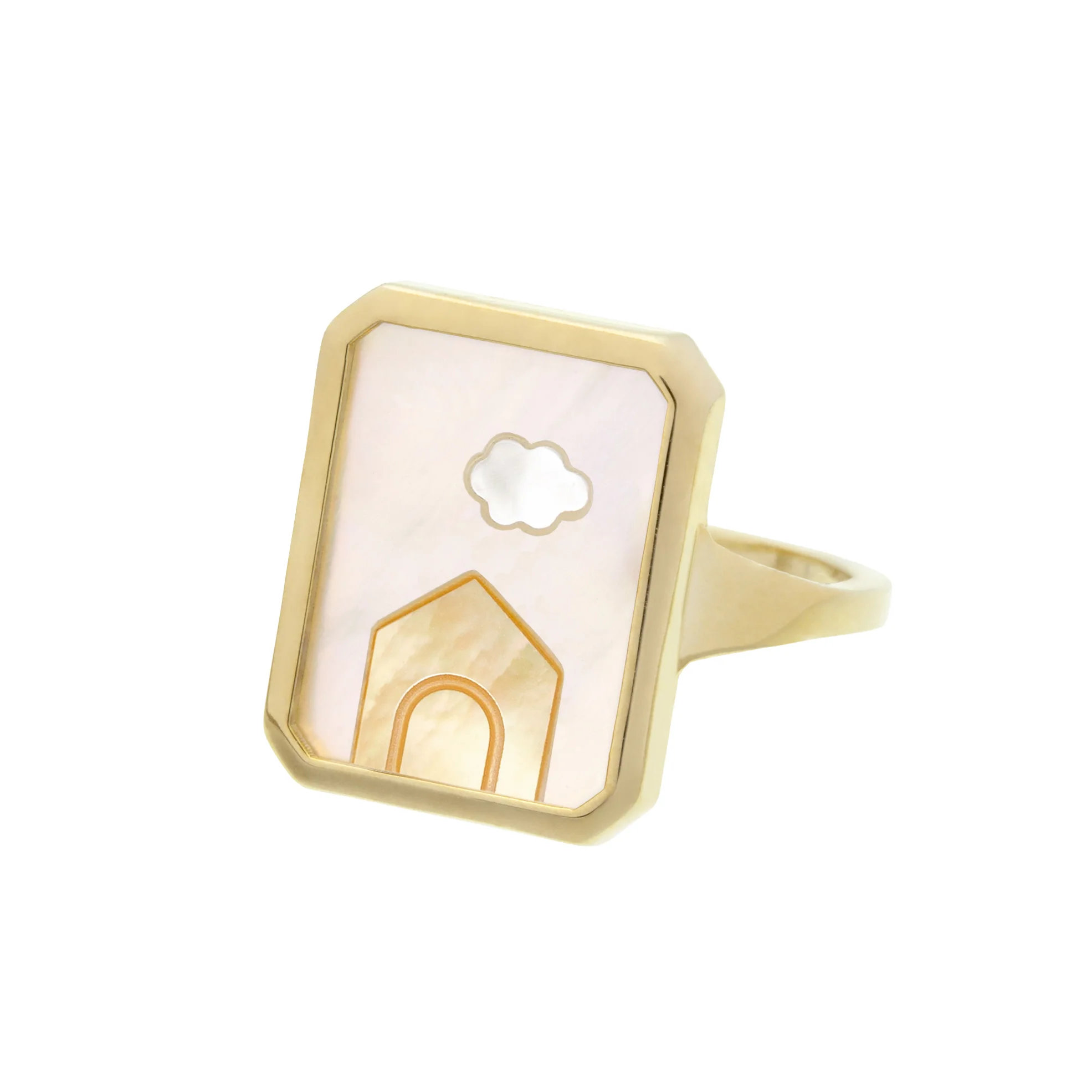 anello cameo madreperla casita