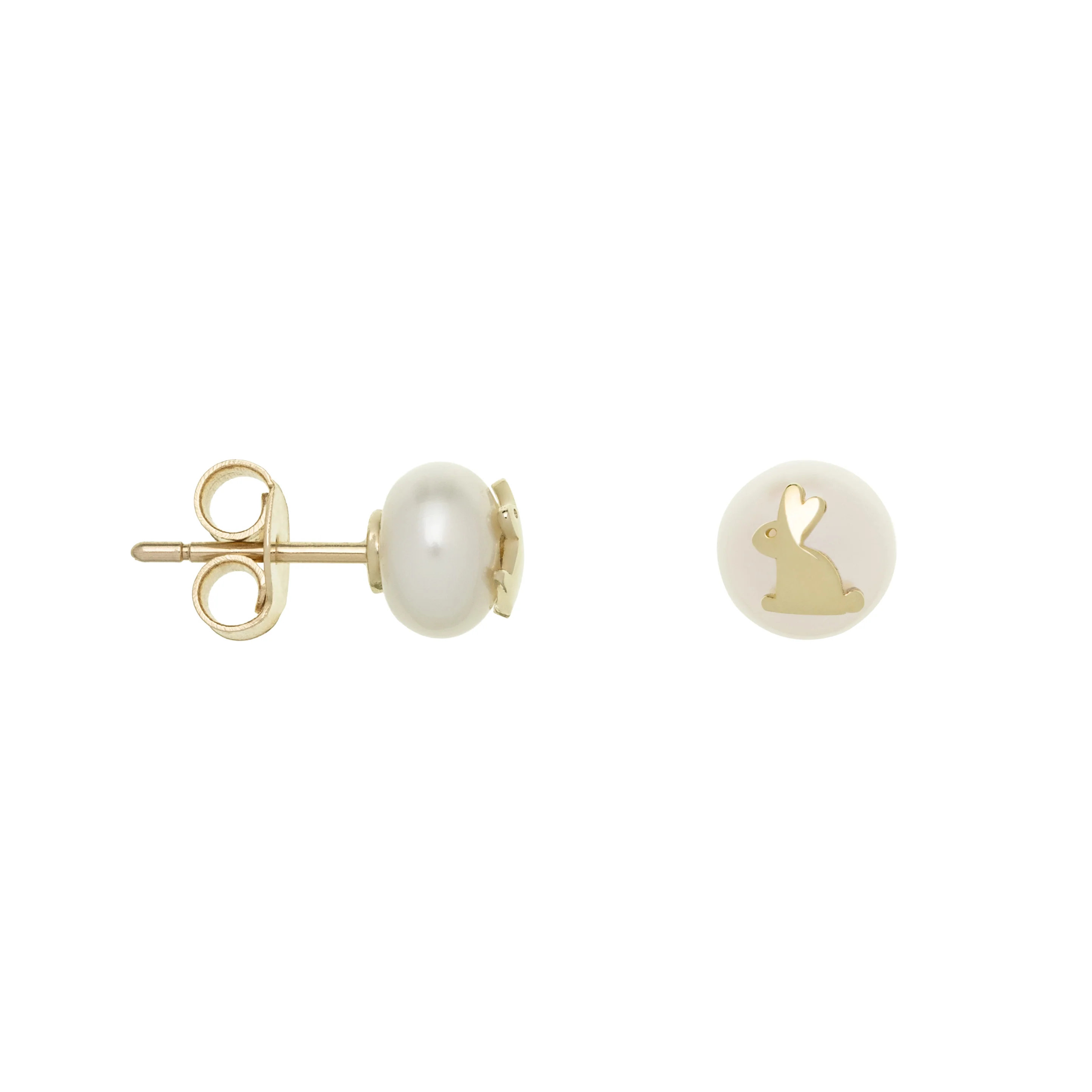 orecchini mini bold conejito perla