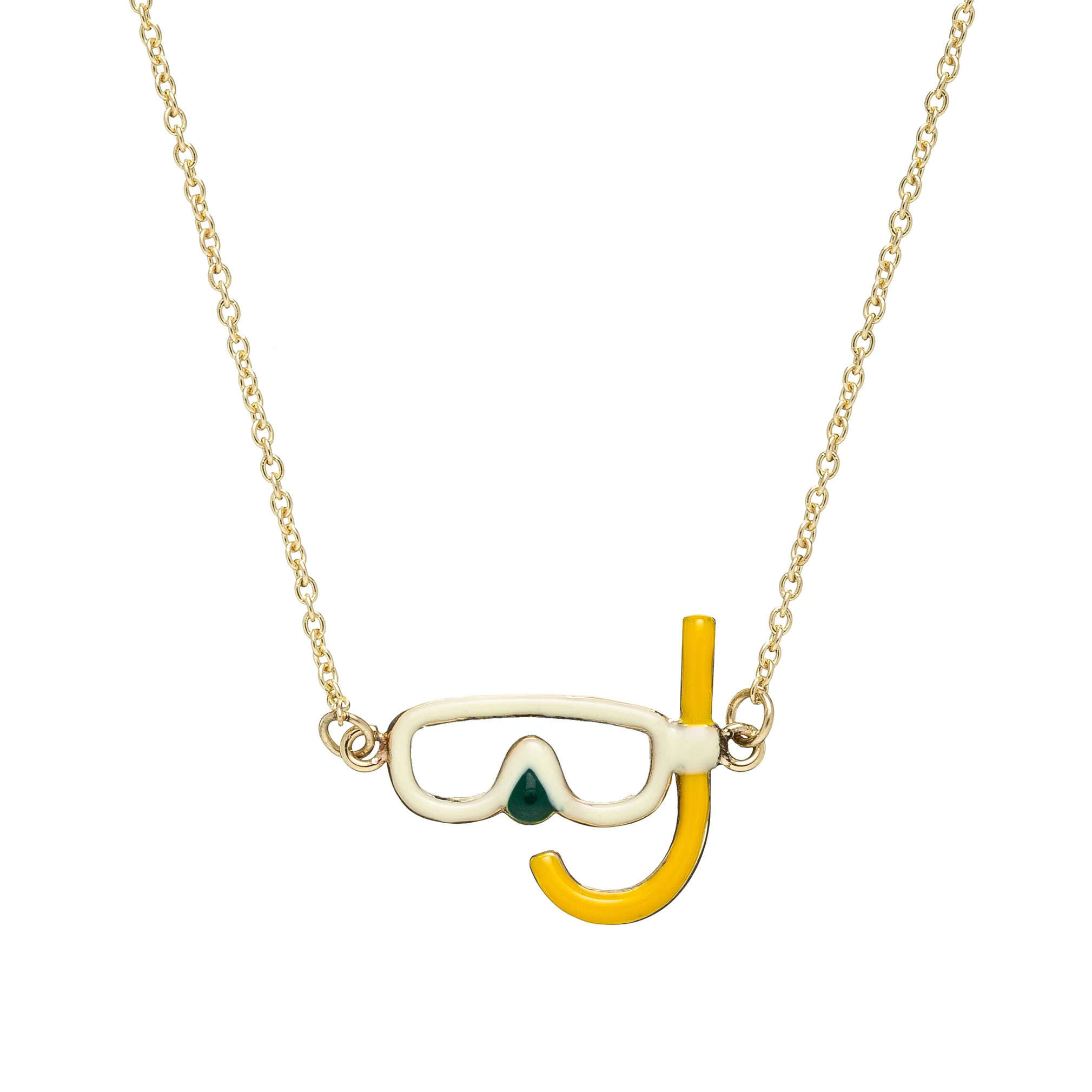 snorkeling smalto giallo collana