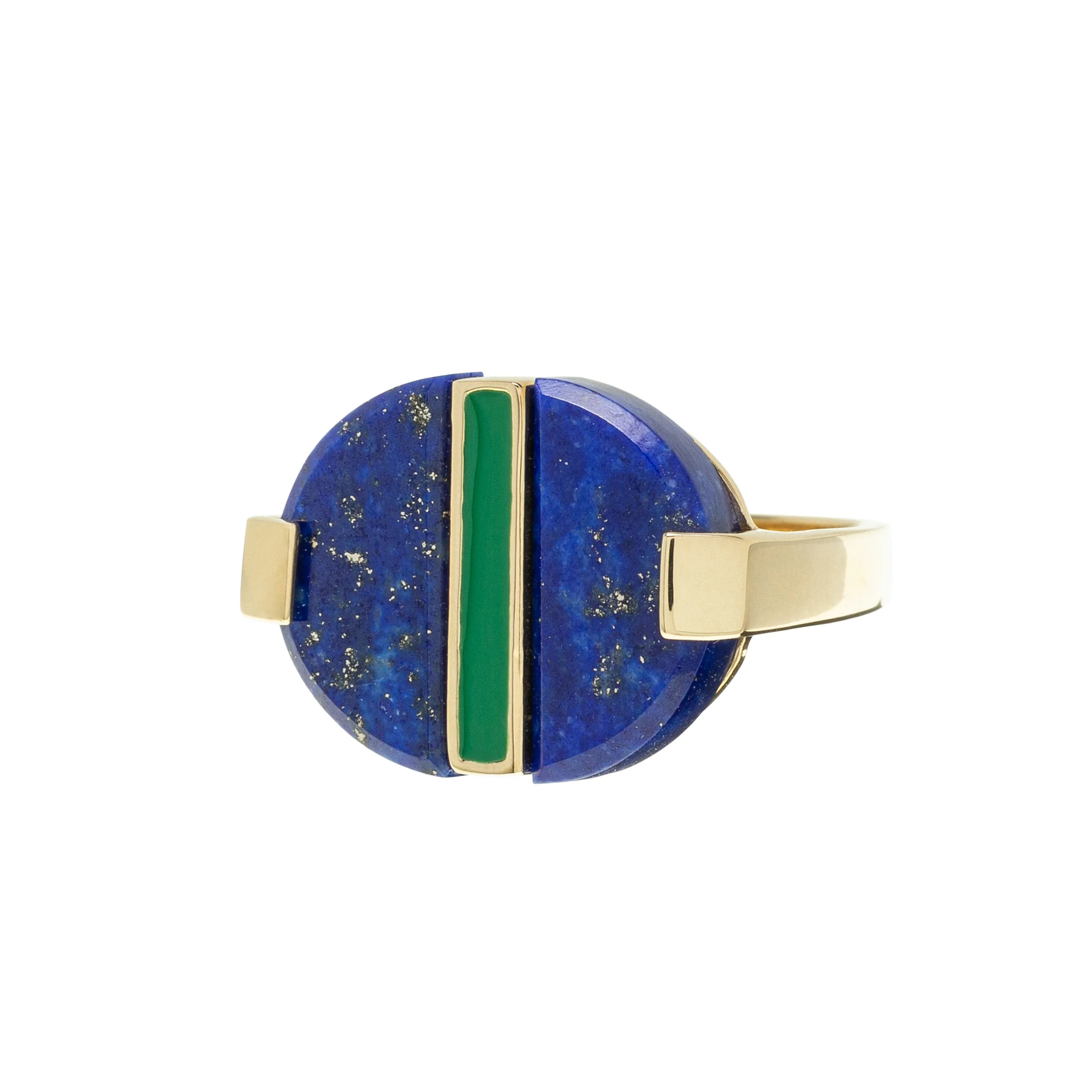 deco empanada lapislazzuli anello