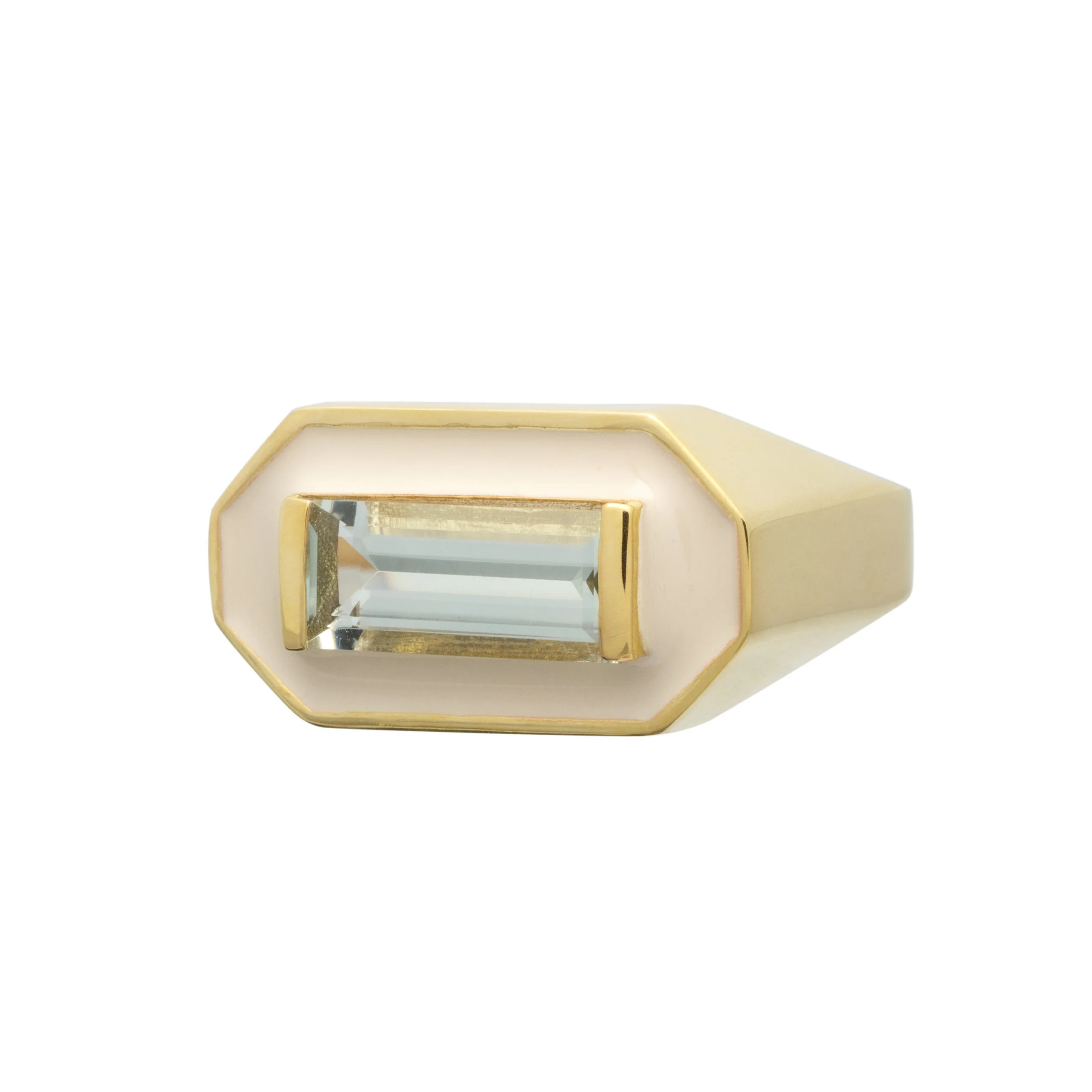 deco maxi baguette ametista anello