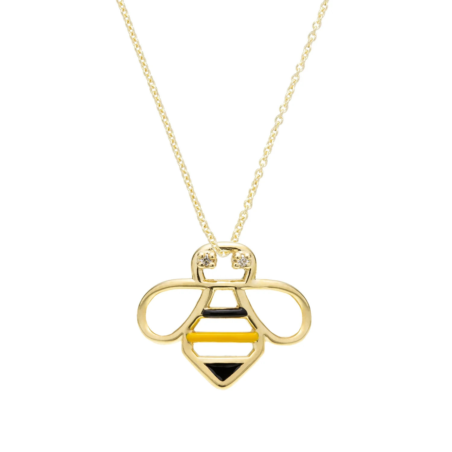 bee brillante enamel collana