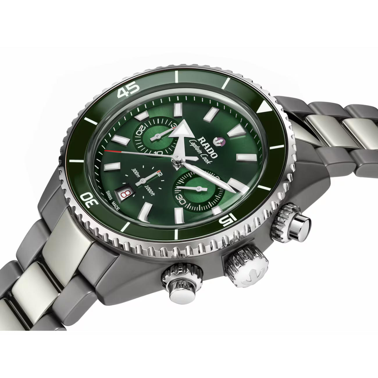 captain cook high-tech ceramic automatic chronograph
