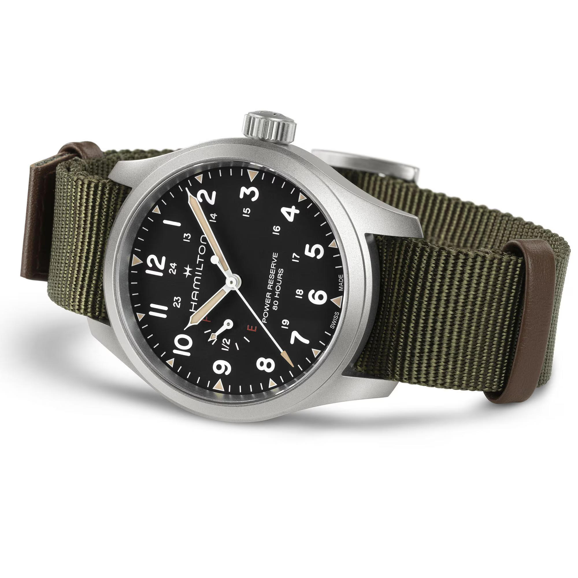 khaki field mechanical power reserve 40 mm