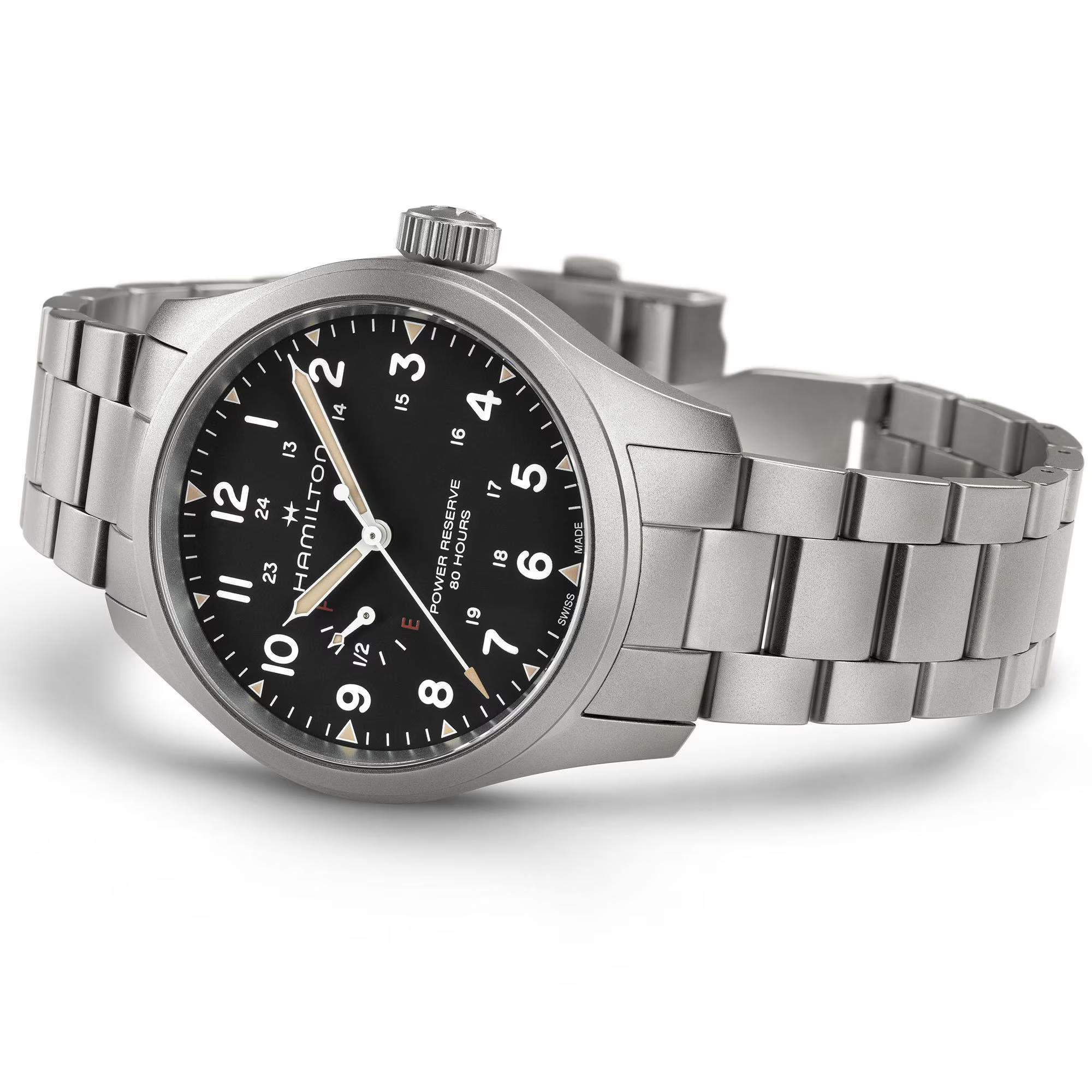 khaki field mechanical power reserve 40 mm