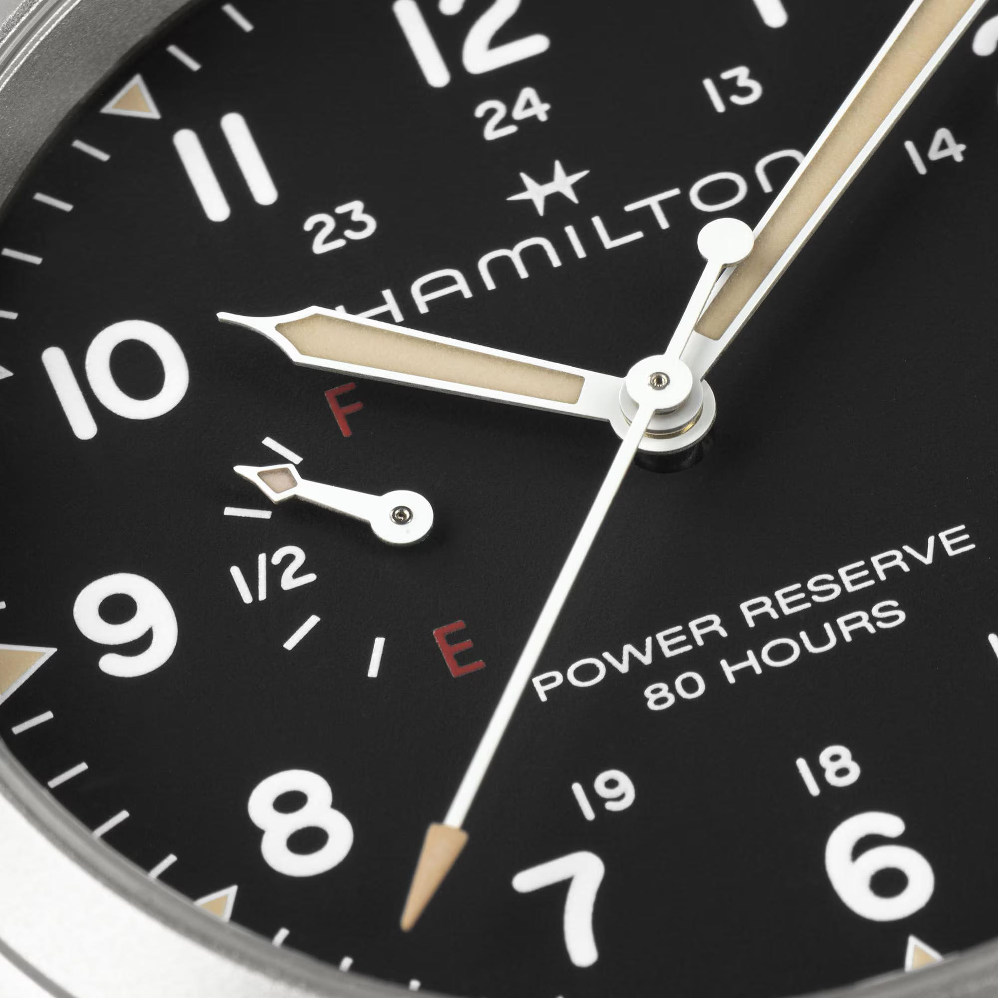 khaki field mechanical power reserve 40 mm