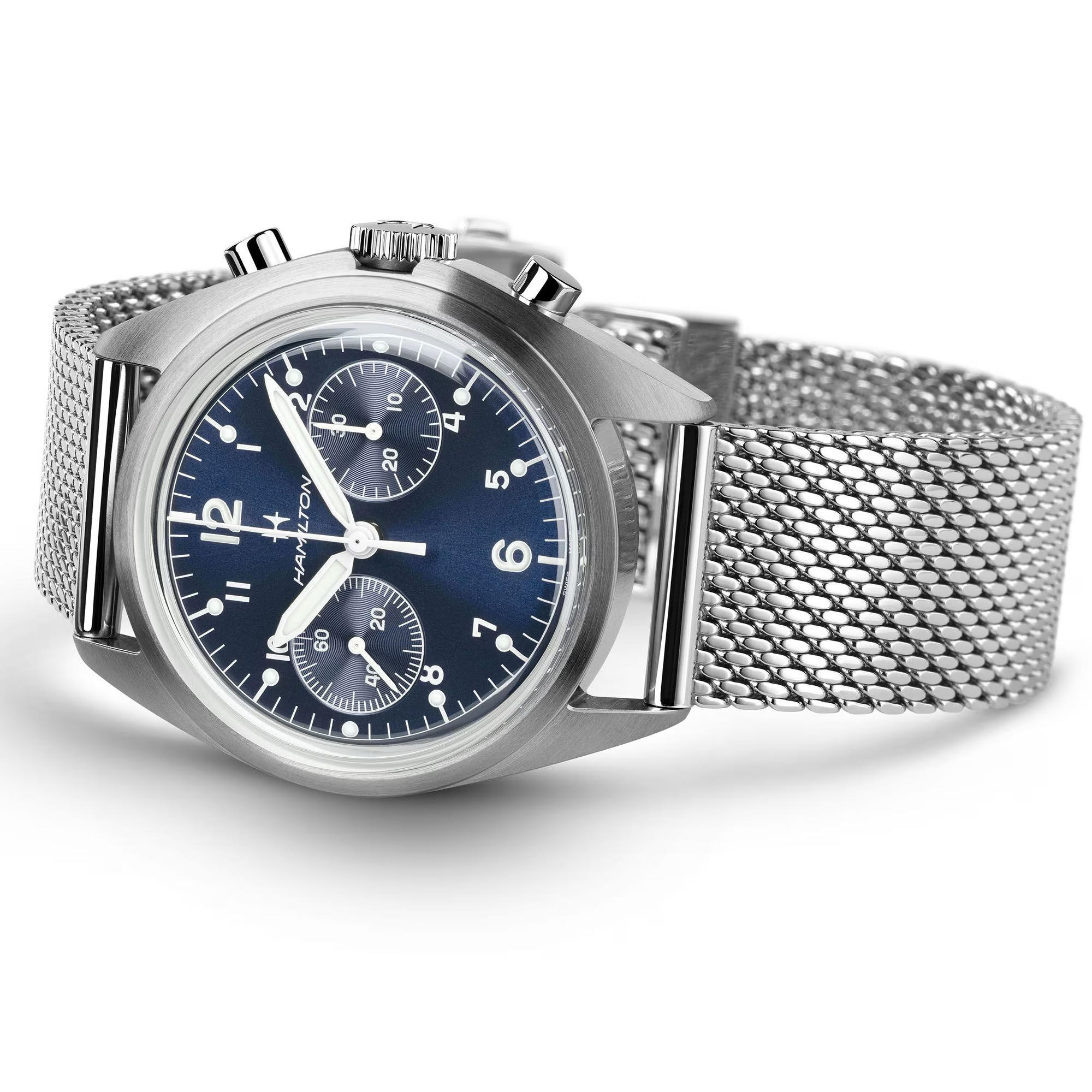 khaki aviation pilot pioneer mechanical chrono